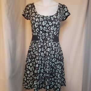 Animal print skater dress